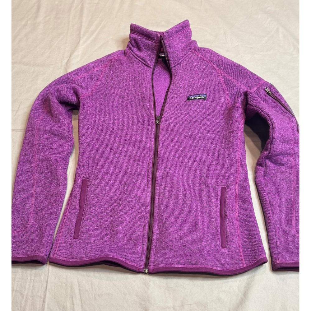 Patagonia Better Sweater Full Zip Jacket Purple Heather Fleece Womens Small